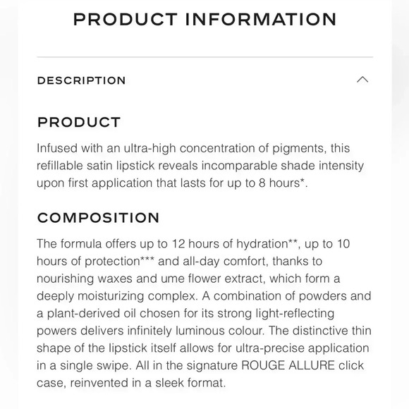 CHANEL ROUGE ALLURE L’EXTRAIT Lipstick, 854 rogue puissant - Picture 4 of 5